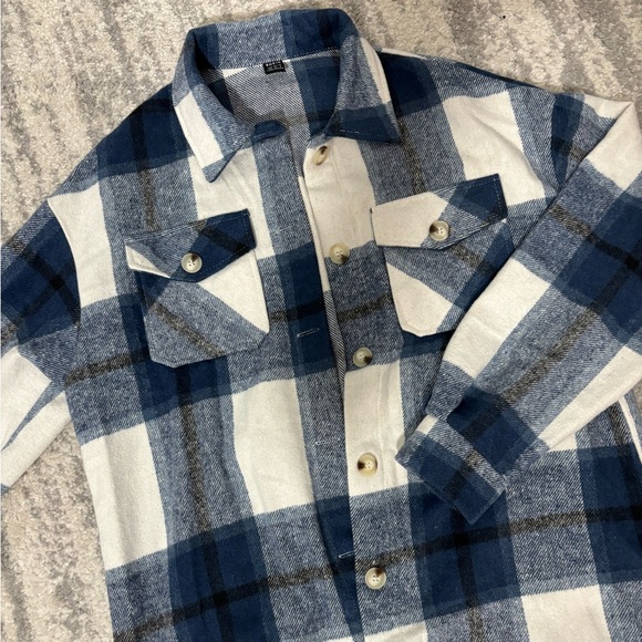 NWOT | Shein | plaid button down - Picture 5 of 10
